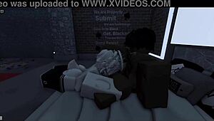 White femboy gags on monster BBC like obedient shemale slut