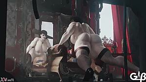 jill dimitrescu re8 crossdressing anal play 😈🔥