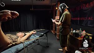 perra atada y sodomizada cogida por amo y aprendiz deepthroat cum mouth