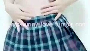 Ai Lu Lu Dances Erotically as Pierced Taiwanese Bunny Slut