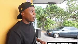 hey milf, wanna suck this corner boy's huge cock right on the street??