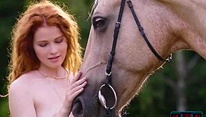 Gorgeous Redhead MILF Heidi Romanova Strips Nude Outdoors Playboy