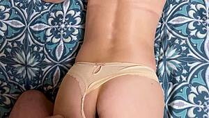 milf's petite ass pale tits beg for risky no-condom fun