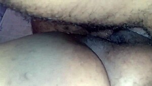 stepmom's huge ass bounces on stepson's dick till creampie overflows!