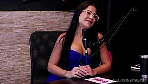 Kalyca charla con Tifany en casting swingers en rojo transparente parte 1