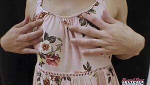 Mystery of skinny redhead luna parish: deepthroats cock, bends for doggystyle pussy fuck and facial cum?