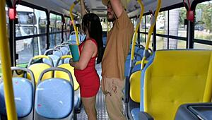 Whoa student gets groped and fucked hard on public bus 😱🍑🔥