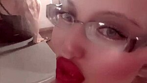 Feet Goddess Slave in BDSM Leggings Glasses Long Nails Crushes Haters Response!