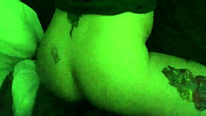 Homemade Interracial Couple Bent Over Doggystyle Action