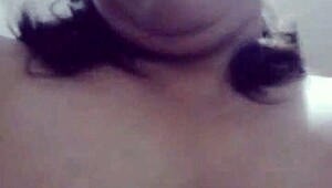 Aurora the curvy Mexican MILF squats deep on cock, her big pussy gripping tight in homemade ride.