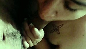 Aurora the curvy Mexican MILF squats deep on cock, her big pussy gripping tight in homemade ride.