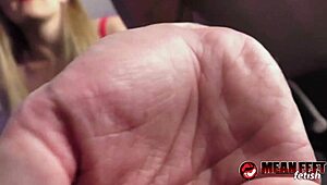 GIANT JOHNNY MERCY AND KITTY QUINN DOMINATE YOUR FEET FETISH!