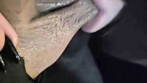 GOTH GAGS ON CUM SWALLOWING SENSUAL BLOWJOB!
