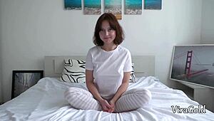 beautiful 18yo liza's homemade pov tits play first time with stepdad