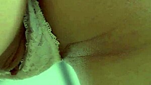 skinny european teen babe masturbates solo to orgasm