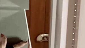 Feet Goddess Slave in BDSM Leggings Glasses Long Nails Crushes Haters Response!