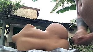 prostitute uma gets her ass wrecked hard by massive sex toy anal pounding