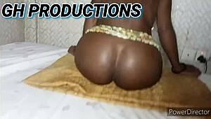 Skinny african teen slut spreads tight 18+ asshole for daddy's fingers then twerks hard