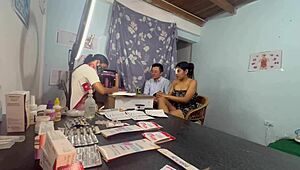 i watch the doctor drain semen from her patient's stepbrother then jerk off that cute hot slutty busty big ass babe