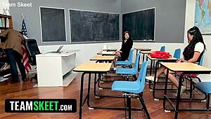 what secrets hide behind the innocent classroom panties of naughty asian teachers?
