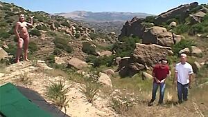 flower tucci takes double anal penetration deep outdoors ass to mouth