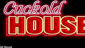 hubby watches wife moan in brazilian threesome on their bed