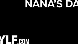 Step-Nana Turns Wild in Bed with Young Cock