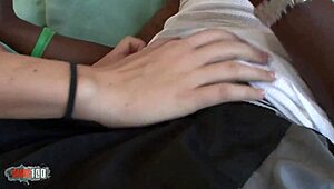 juicy shaved teen pussy stretched by massive black monster cock