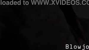 brunette amateur delivers first pov blowjob on huge asian cock