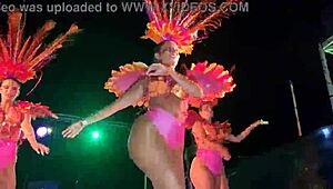 Big Ass Shaking in Tight Pantyhose Stockings and Leggings Samba Style