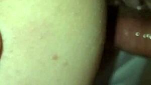 Wife Stuffs Pussy with Cock and Glass Dildo