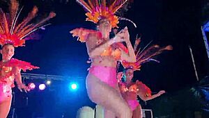 Big Ass Shaking in Tight Pantyhose Stockings and Leggings Samba Style