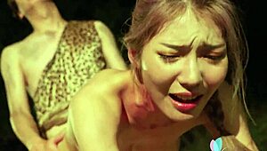 Li Zhiyan Chinese Girl Fucked Hard Deep in Forest Outdoors