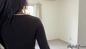 touring apartment with stunning realtor leads to unexpected intimate moments inside empty rooms