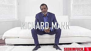 Harley King Teases Richard Mann's Ass with Oiled Rimjob and Ball Licking Urge