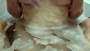 whoa bath handjob explodes into hot underwater cumshot!!