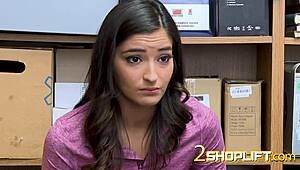 emily willis actin all shy with the mall cop 😏 hidden cam catches her small tits play