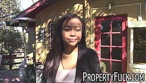 Young black agent tricked into outdoor blowjob fuck and cumshot by perv