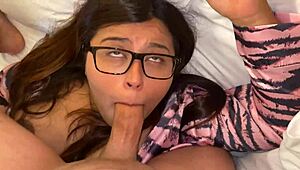 dude this pregnant stepmom's huge tits leak milk during rough creampie