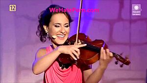 violinists' live show flashes upskirt panties oops moments