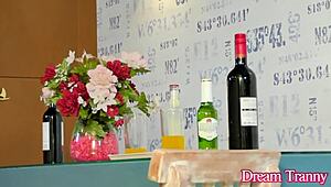 tgirl gabrielly ferraz pinned sucking two huge black & white cocks bareback anal