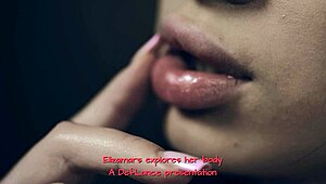 elizamars sensually explores her vintage body in softcore solo