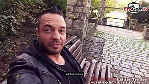 German Latina Milf Caught Flashing Then Public Park Pickup Fuck POV