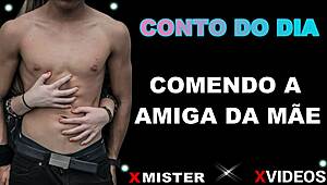 imagine devouring your mom's sexy friend in this steamy brazilian erotic tale