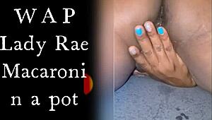 Lady Raex Fingers Her Juicy Wet Ebony Ass and Pussy Close-Up