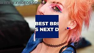 teacher n head girl force chubby student slut to swallow cum first time party