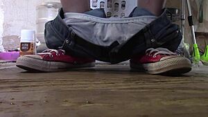 ever tried something probably tastiest with chubby brunette in kitchen?