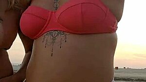 Big ass mature african milf flashes beach finds virgin guy to pound her deeply!