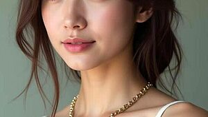 Thai beauty in lingerie feels so sexy showing off her big natural tits and cute curves