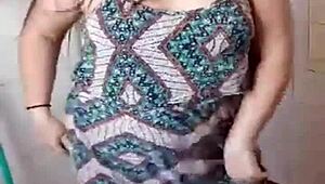 bath time striptease has amateur ripping clothes off small tits